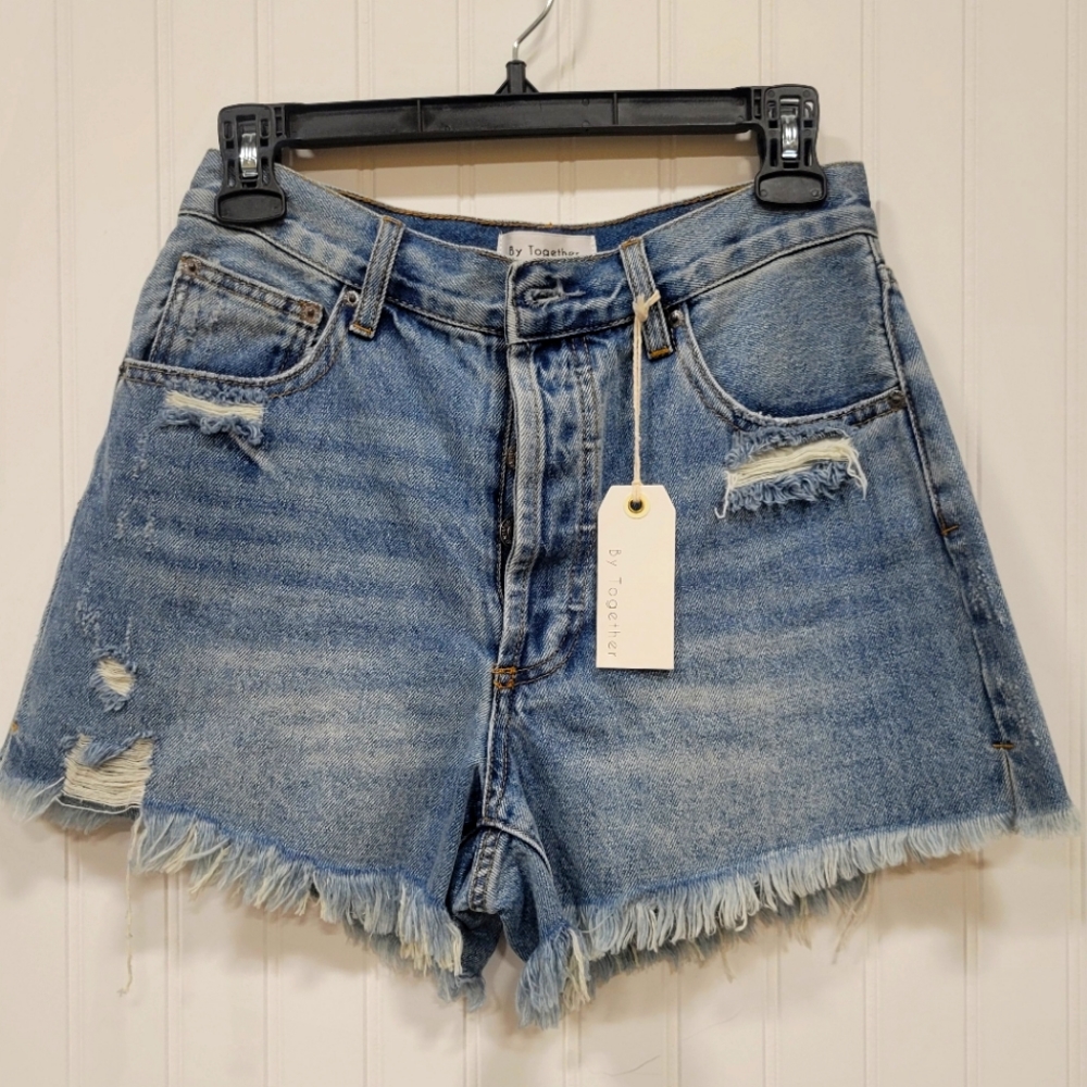 BY TOGETHER Jean Shorts